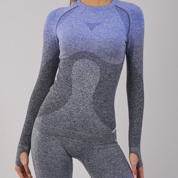 Gymshark Tops - Gymshark seamless long sleeve full length ombre